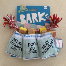 BARK Pet&#39;s Diner Order Up Pup Toy Great for Tug O War For Dogs XS-M - £7.85 GBP