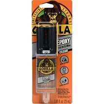 Gorilla 2 Part Epoxy, 5 Minute Set, .85 Ounce Syringe, Clear, (Pack of 1) - $10.95
