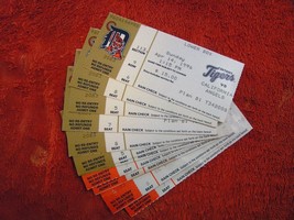 MLB 1995 and 1996 Detroit Tigers Collectible Souvenir Ticket Stubs $ 4.99 Each! - £3.98 GBP
