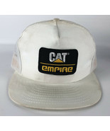 Vintage Snapback Trucker Hat - CAT empire - Louisville Mfg. Co. White Me... - £39.51 GBP