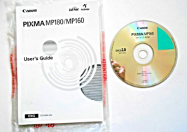 Canon Pixma MP 180/MP160 Users Guide w/CD Rom Disc - $7.91