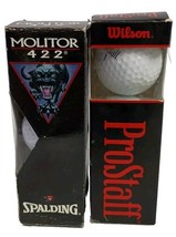 3 Spalding Molitor 422 &amp; 3 Prostaff 1 Golf Balls Total (6) Old Stock - €11,49 EUR