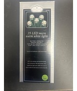 Trim A Home 35 LED Micro Warm White Lights Battery Operated 11.3FT Indoor - $208.93 MXN