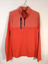 Southern Tide Women&#39;s Athletic 1/4 Zip Long Sleeve Top Size M Medium Coral Shirt - £11.25 GBP