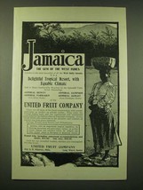 1902 United Fruit Company Ad - Jamaica the Gem of the west indies - £14.78 GBP