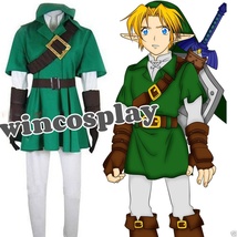 Legend of Zelda Zelda Link Cosplay Costume Link Green Costume Halloween ... - $72.50