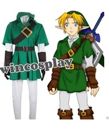 Legend of Zelda Zelda Link Cosplay Costume Link Green Costume Halloween ... - £57.03 GBP