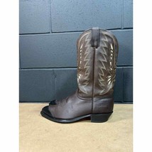 Texas Brand Brown Leather Western Cowboy Boots Men’s Sz 9.5 EE - £39.88 GBP