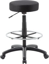Boss Office Products&#39;S Black Dot Drafting Stool. - £88.07 GBP