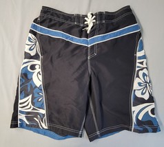 Speedo Mens Hawaii Trunks Board Active Swim Blue Black Floral Shorts Size Med? - £9.50 GBP