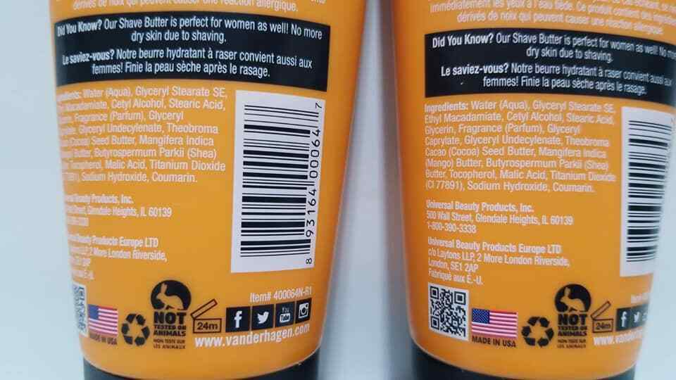 Van Der Hagen Shave Butter 2 pack (6 oz/tube)  (LOC BK-19) Item image 4