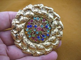 (bb601-153) unicon rhinestone star flower leaf circle brooch pin pendant icing - £20.16 GBP