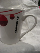Starbucks Christmas/Holiday 2012 Tall Coffee Mug-Red Ornaments-Ceramic-China - £11.19 GBP