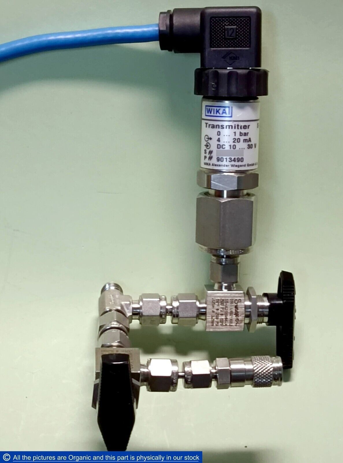 Wika S-10 Pressure Transmitter 9013490 1Bar W/ Swagelok SS-42S6MM-A x2 S... - $1,199.00