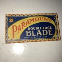 Vintage Paramount double edge razor blade in package - £11.39 GBP