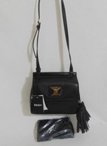 DKNY Alix Small Flap Crossbody Black Genuine Leather MP803 $258 - $115.19