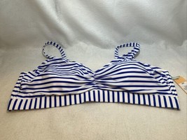 Women&#39;s Plus Size Bralette Tankini Top - Kona Sol™ Blue Stripe Size 26W - $5.94