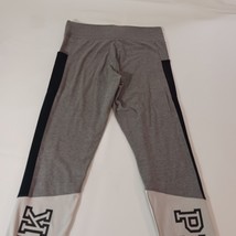 Pink Victoria's Secret Pants Women's Gray & Black Activewear Yoga Leggings 30x28 image 10