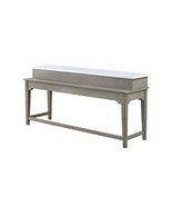 Wandella 4Pcs Pack Counter Height Table Set w/USB, Beige Fabric, Marble Top - $22,633.99 MXN