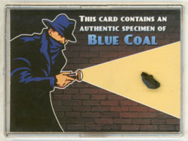 Shadow Knows OTR Old Time Radio Sponsor Authentic Blue Coal Specimen Pro... - $964.55 MXN