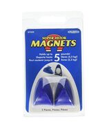 07599 MASTER MAGNETICS 2Pc Neoprene Blue Magnet Hooks, - $27.82 CAD