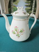 Limoges France Charles Field BERNARDEAU Old Abbey Coffee Pot Pitcher Pic... - $184.23