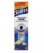 4 x 400ml SCOTT&#39;S EMULSION Cod Liver Oil Original Flavour EXPRESS SHIPPING  - $136.91 CAD