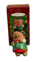 2001 Hallmark Keepsake Ornament Skating Sugar Bear Bell - $4.95