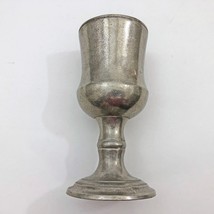 Pewter Goblet Chalice Vintage Signed 7.75 x 2.35 inches Columbia PA USA - $371.47 MXN