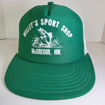 Vintage Willey’s Sport Shop Trucker Hat Snapback Mesh Foam Green White U... - $29.99