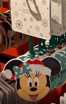 Disney Parks Santa Minnie Icon Disc Ceramic Christmas Ornament - $619.35 MXN