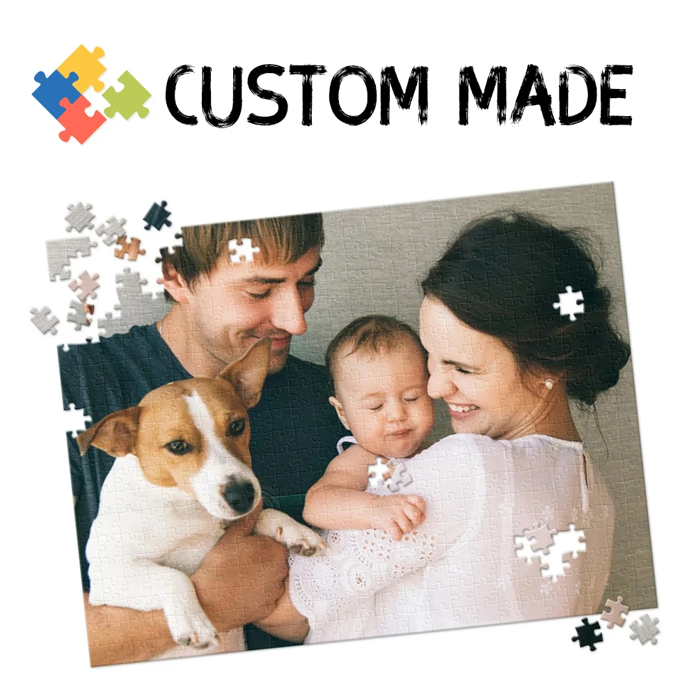 Picture Diy Photo Custom Jigsaw Puzzle Personalized Toys for Kids Decoration - £9.91 GBP+