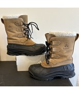 Kamik Alborg Men&#39;s Leather Waterproof Tan Snow Boots Extreme Cold Rated ... - $44.55