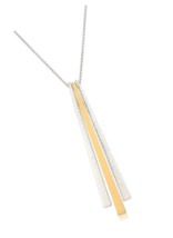 Brand Women&#39;s Two Tone Sunray Pendant Necklace, - £100.89 GBP