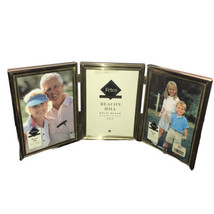 Fetco Home Decor Silver Plate 5” X 7” Triple Picture Frame New For 3 Photo - £55.16 GBP
