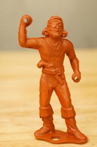 Vintage Plastic MPC Toy Figure Ring Hand Pirate Brown 2.75" Tall - $9.89
