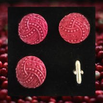Blanket Links Horse Show Number Pins Set of 4 Berry - red berries image 1