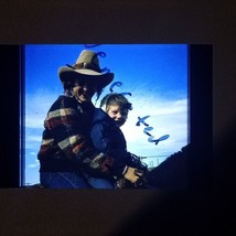 Cowgirl and Son on Horse Found 35mm AGFAChrome Slide Photo OOAK 1980 - $8.49