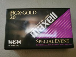 Maxell HGX-GOLD 20 (for VHS-C videocassette camcorders) - £3.49 GBP