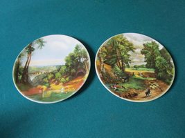 Poole Compatible with England Pair of Collector Plates 6&quot; Original [66] - £49.14 GBP