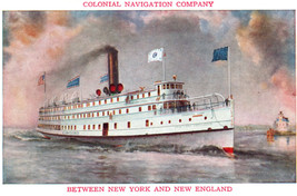 Steamer Concord Colonial Navigation Company Ship Postcard - £7.33 GBP