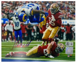 Kyren Williams Autographed &quot;TD Flip&quot; Los Angeles Rams 8&quot; x 10&quot; Photo Bec... - $65.00