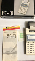 Calculator Canon P1-D I Electronic Printing Vintage With Box &amp; Instructions - $17.12