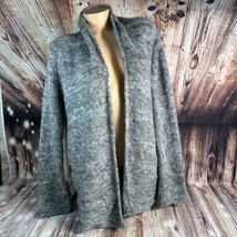 Wooden Ships Womens Size X Small Grey Mohair Wool Blend Cardigan Sweater Top - £26.06 GBP