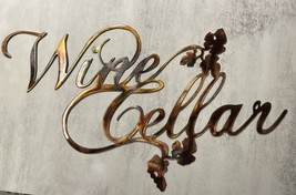 Wine Cellar Metal Wall Sign 17&quot; x 10&quot; - £24.25 GBP