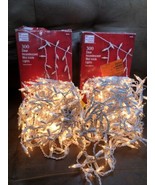 Home Accents Holiday 300 Clear Incandescent Mini Icicle String Lights Ch... - $14.84