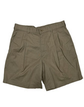 Savane Men Size 34 (Measure 32x8) Beige Pleated Golf Shorts - $8.91