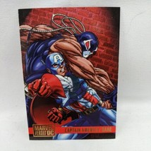 Marvel Versus DC Trading Card Capt America Bane 1995 Fleer Skybox #69 - $9.89