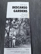 Descanso Gardens Los Angeles CA arboreta botanic gardens 1960s brochure - $17.50