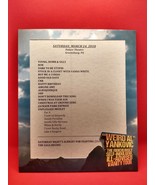 &quot;Weird Al&quot; Yankovic | 2018 VIP Framed Set List - March 24, 2018 PA - €26,60 EUR